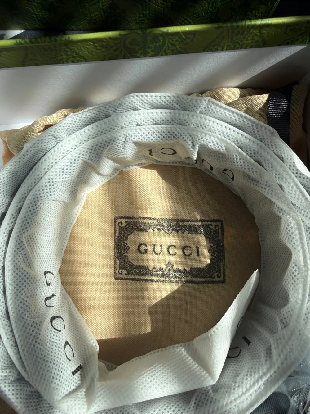 Gucci Lime Green Paisley Silk Pocket Square